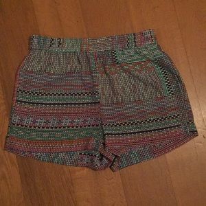 BCBG maxzria Aztec design shorts